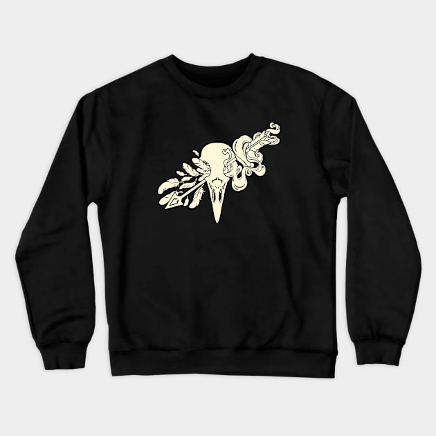 smoke and feathers 1 Crewneck Sweatshirt by Alienfirst